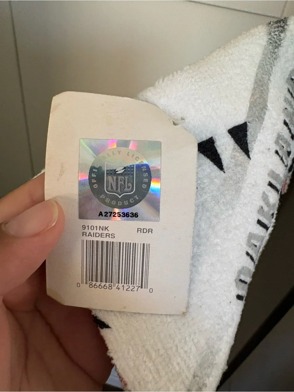 vintage Oakland Raiders NFL 1997 Kitchen Dish Towel New Old Stock